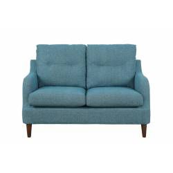 1219BU Cagle LOVE SEAT, BLUE 100% POLYESTER