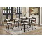 5566 Appert Swivel Pub Height Chair, White