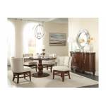 5562RF Oratorio 5PC SETS Round Dining Table + 4 Swivel Chairs