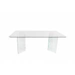 17811 Alouette Dining Table, All Glass