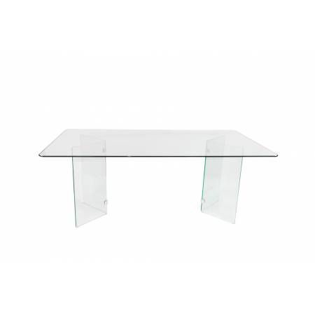 17811 Alouette Dining Table, All Glass