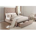 5877BR Fairborn Queen Platform Bed with Storage Footboard