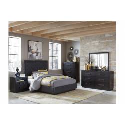 5438 Toulon Larchmont Eastern King Platform Bed with Footboard Storage