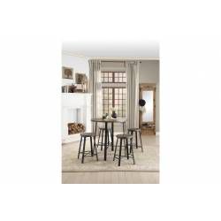 Chevre 5PC SETS Round Counter Height Table + 4 Counter Height Stool