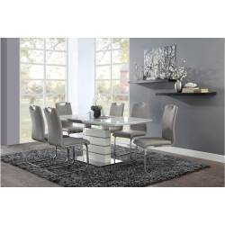 5599 Glissand 7PC SETS Dining Table + 6 Side Chairs