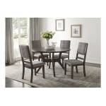 Nisky 5PC SETS Round Dining Table + 4 Side Chairs