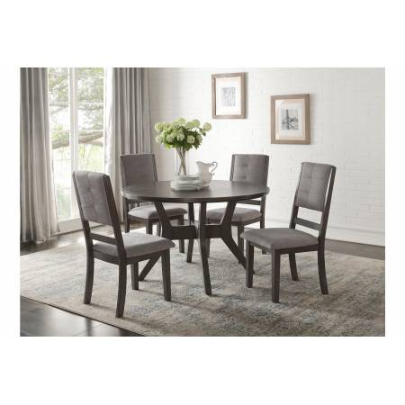 Nisky 5PC SETS Round Dining Table + 4 Side Chairs