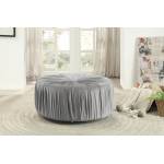 Jaunt Round Ottoman, Gray