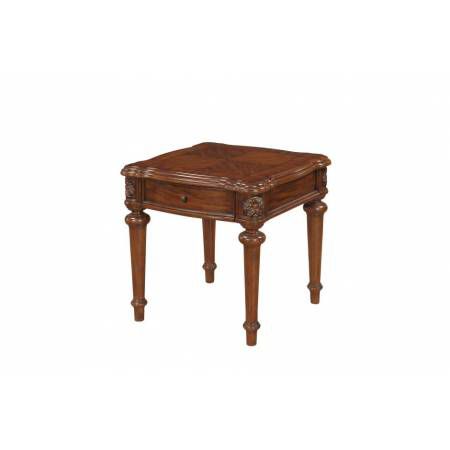 Barbary End Table with Functional Drawer