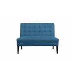 Maypop Settee Love Seat, Blue Fabric