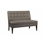 Maypop Settee Love Seat, Brown Fabric