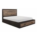 Miter Eastern King Platform Bed with Footboard Storage