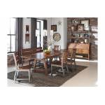Holverson 6PC SETS Dining Table + 4 Side Chairs + Bench