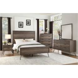 Urbanite 4PC SETS Queen Bed + Night Stand + Dresser + Mirror