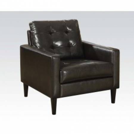 ESPRESSO PU ACCENT CHAIR 59046