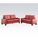 PLATINUM II RED SOFA/LOVESEAT 52745