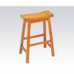 OAK 24" SOLID WOOD STOOL 07306