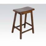 WALNUT 24" SOLID WOOD STOOL 07304