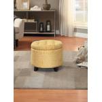 Cleo Storage Ottoman - Yellow