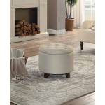 Cleo Storage Ottoman - Beige
