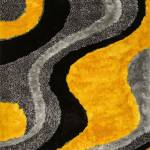 VANCOUVER 5' X 7' GRAY & YELLOW AREA RUG Gray and Yellow