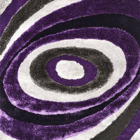 WINNIPEG 5' X 7' GRAY & PURPLE AREA RUG Gray and Purple