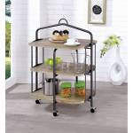 RICHARDSON FOLDING SERVING CART Natural Tone finish