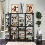 SEGOVIA 6-TIER SHELF Sand black powder coating finish