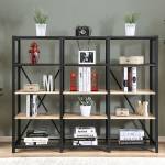 SEGOVIA 4-TIER SHELF Sand black powder coating finish