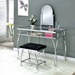 KERRVILLE VANITY TABLE W/STOOL Chrome finish