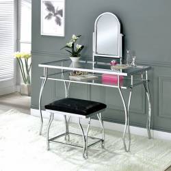 KERRVILLE VANITY TABLE W/STOOL Chrome finish