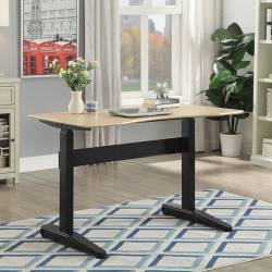 KILKEE ADJUSTABLE HT. DESK SMALL OAK & Black finish