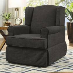 MARLENA GLIDER & ROCKER CHAIR Dark Gray finish