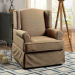 MARLENA GLIDER & ROCKER CHAIR Brown finish
