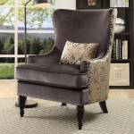 SANDRA ACCENT CHAIR Dark Gray