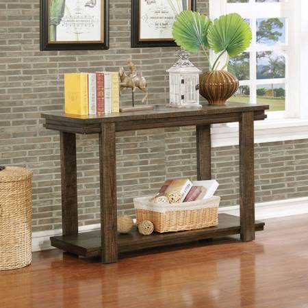 GIJON SOFA TABLE Walnut finish