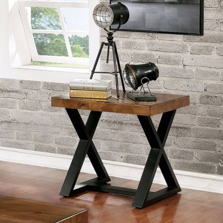 NIKKI END TABLE Oak, Black