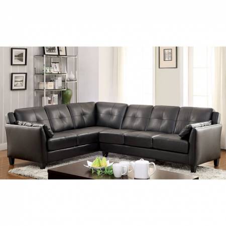 PEEVER SECTIONAL Black