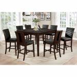 JENESSA 9PC SETS COUNTER HT. TABLE Espresso finish