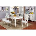 KALIYAH 6PC SETS DINING TABLE Vintage White
