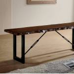 DULCE BENCH Walnut finish