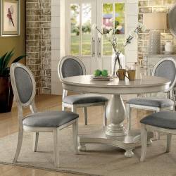 KATHRYN ROUND DINING TABLE White finish