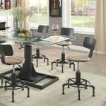 KILLICK DINING TABLE Sand black & light pure copper handmade paint finish