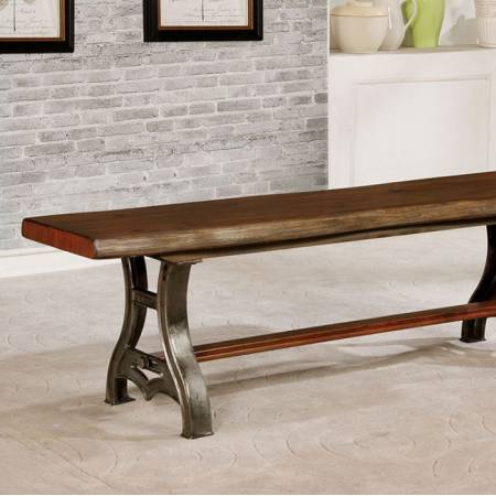 LEANN BENCH Brown Cherry