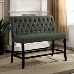 IZZY COUNTER HT. CHAIR Antique Black, Gray