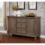 ROESELARE SERVER Wire-brushed gray finish