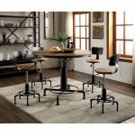 FRAN 5PC SETS DINING TABLE Sand Black