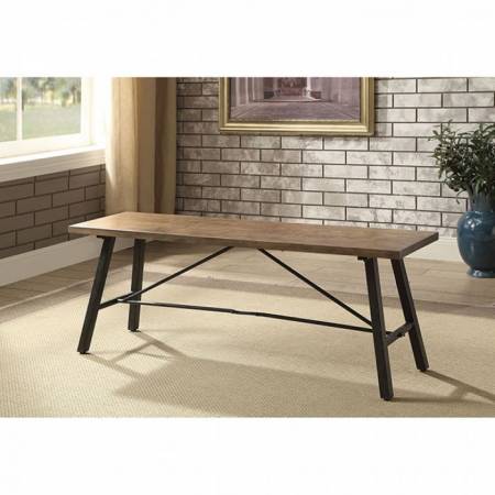 MARYBETH BENCH Weathered Gray finish