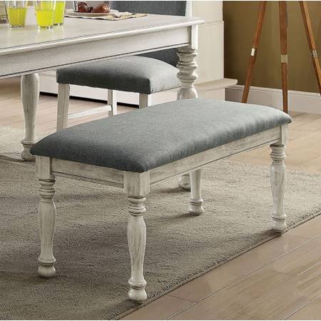 SIOBHAN II BENCH White finish