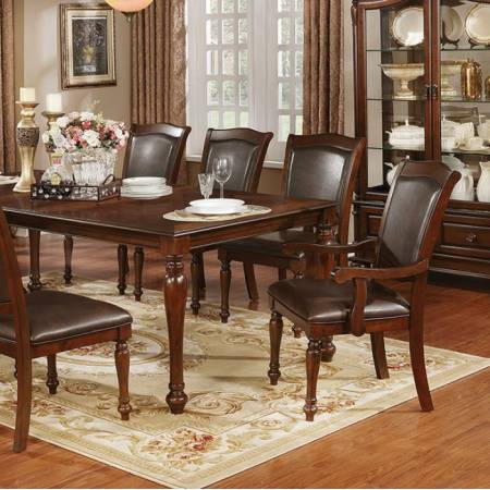 SYLVANA DINING TABLE Brown Cherry